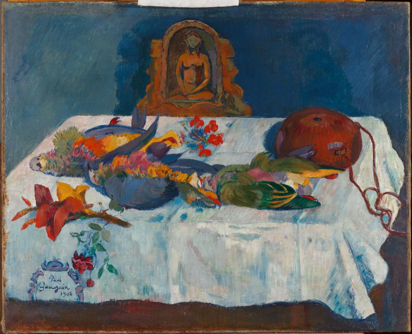Поль Гоген - Натюрморт с попугаями. 1902. Холст-масло