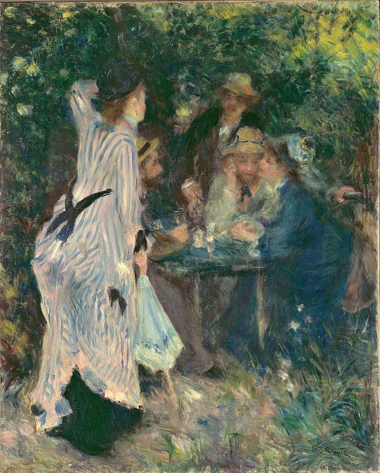 Пьер Огюст Ренуар - В саду (Под деревьями Мулен де ла Галетт). 1876. Холст, масло