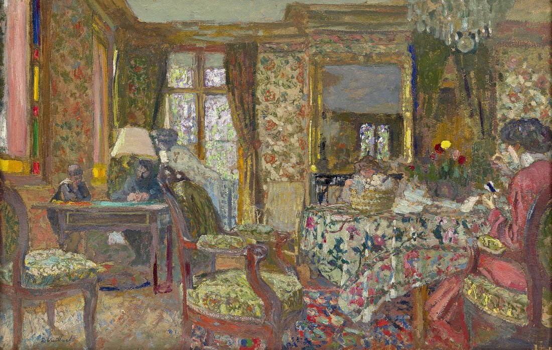 Эдуард Вюйар - В комнате. 1904. Картон-масло