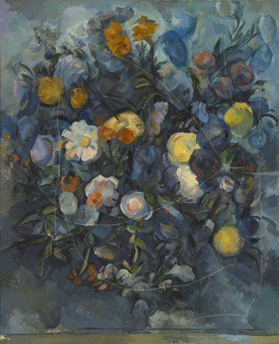 Поль Сезанн - Цветы. Около 1902. Холст-масло
